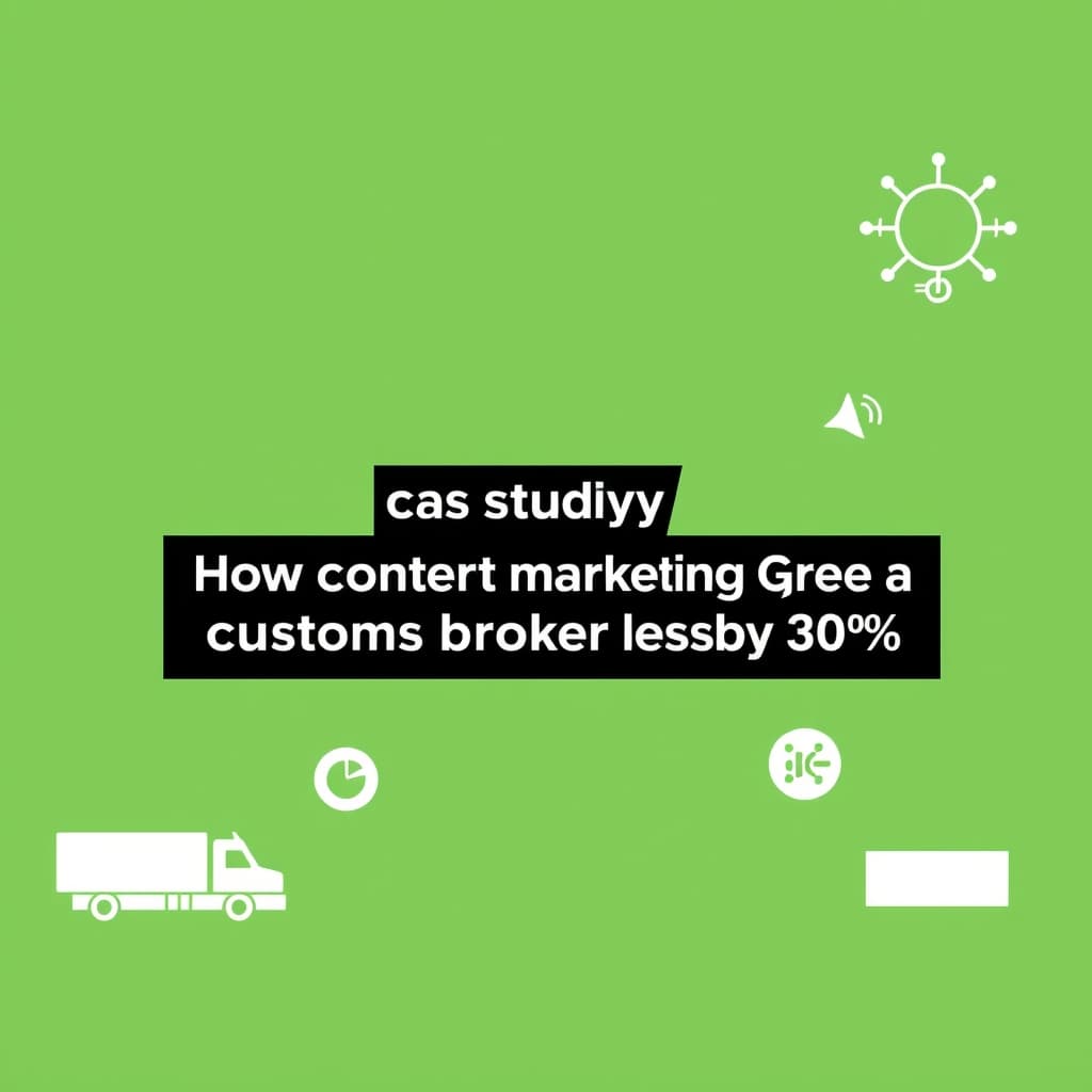 Case Study: How Content Marketing Grew a Customs Broker's Leads by 300%